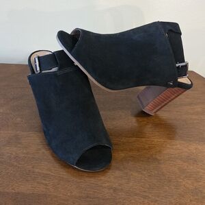 NWOB Vionic Kaia Suede Leather Slingback Ankle Strap Heeled Sandal